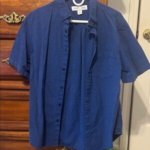 Old Navy Men's Navy Blue Button Down Shirt